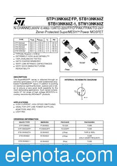 Stp Nk Zfp Datasheet Pdf Kb Stmicroelectronics Pobierz Z