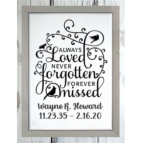 Always Loved Never Forgotten Forever Missed Cardinal Memorial Etsy