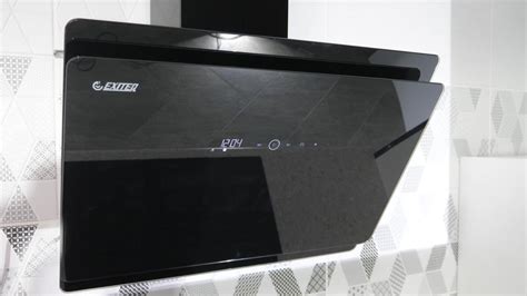 Наклонная кухонная вытяжка EX-1126 black - EXITEQ.COM