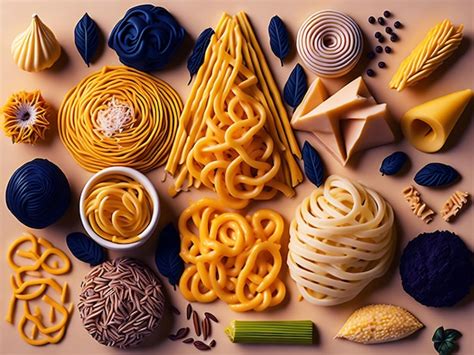 Premium Ai Image Pasta Pasta Shape Generative Ai