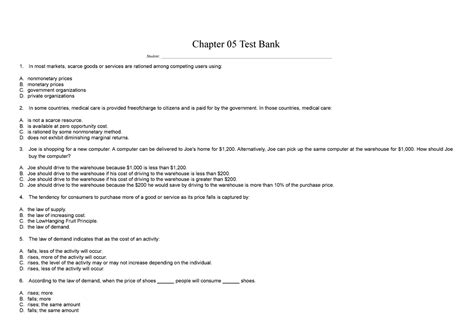 Chapter Test Bank Test Bank Principle Of Macroeconomics E By