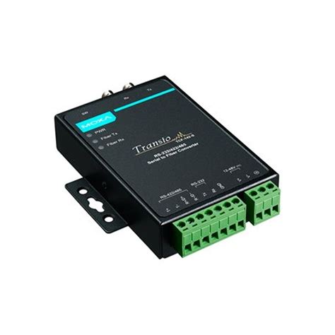 Moxa TCF-142-S-ST: RS-232/422/485 to Fiber Optic Converter. ST Single-mode.