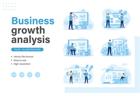 Premium Analyzing Growth Chart Business Illustration pack from Business ...