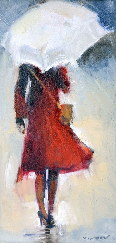 Girl Walking In The Rain Painting at PaintingValley.com | Explore collection of Girl Walking In ...