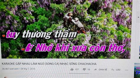 Karaoke Gặp Nhau Làm Ngơ thiếu giọng nữ song ca Minh Thiện 1978 YouTube