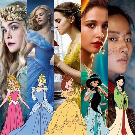 Many Different Princesses Are Shown In This Collage