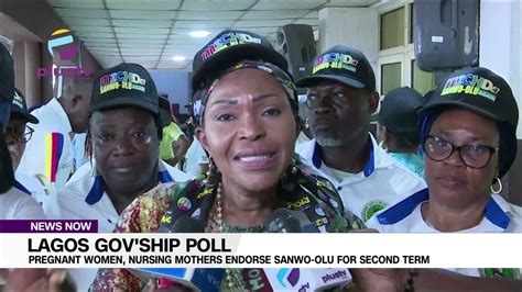 Lagos Gov Ship Poll Pregnant Women Nursing Mothers Endorse Sanwo Olu For Second Term Youtube