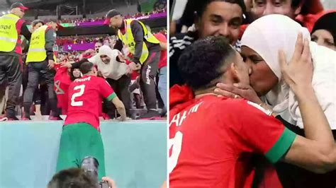 Achraf Hakimi Celebrated With His Mother After His Game Deciding