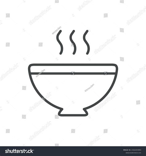 Vektor Stok Soup Meal Vector Icon Hot Food Tanpa Royalti 2162243493