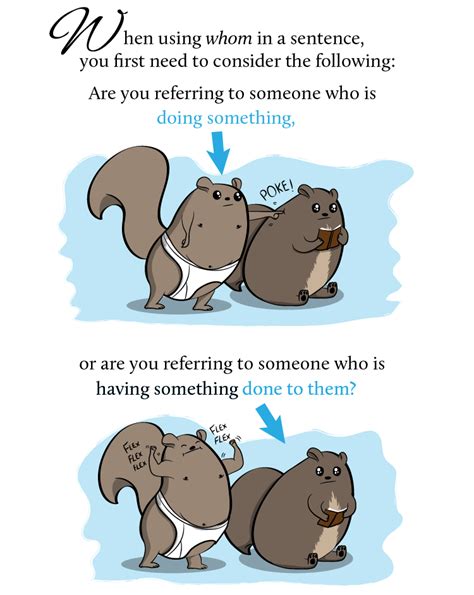 How and why to use whom in a sentence - The Oatmeal