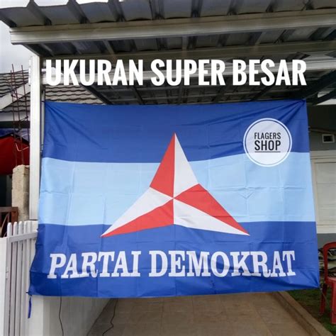 Jual Termurah Bendera Partai Demokrat X Cm Super Besar Bendera