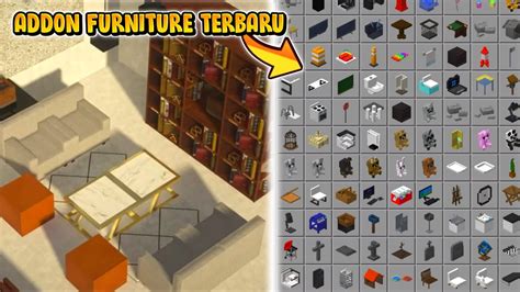 CARA PASANG MOD ADDON FURNITURE MODERN TERLENGKAP YANG ADA DI MCPE