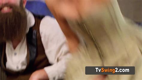 American Swinger Couples Get Naked In A Foreplay Before The Red Orgy Room