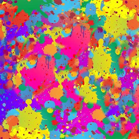 Abstract Background Resembling Wet Splattered Paint Pattern In The