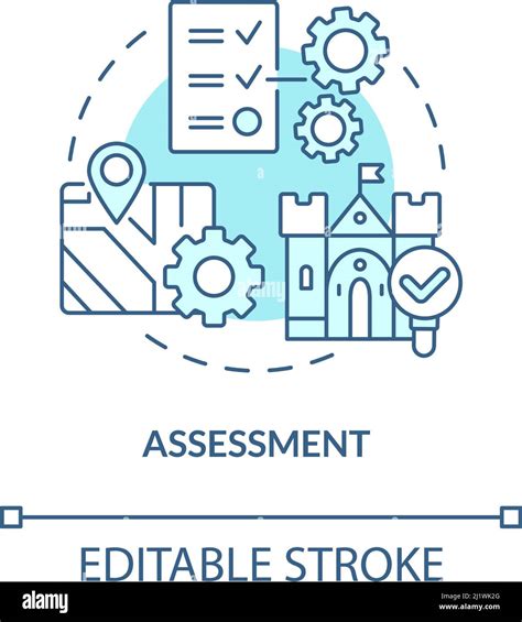 Assessment Turquoise Concept Icon Stock Vector Image And Art Alamy