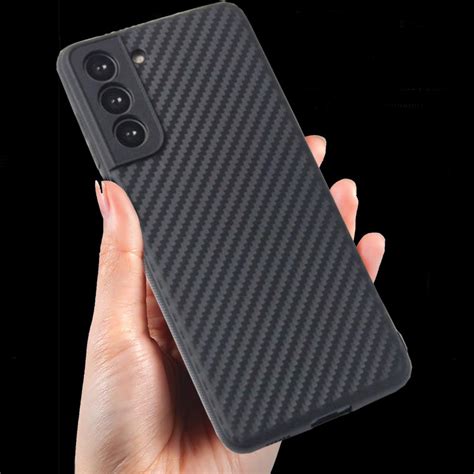 Samsung Galaxy S22 Plus S22 Ultra S21 Fe A03s Carbon Fiber Texture Design Slim Thin Soft Tpu