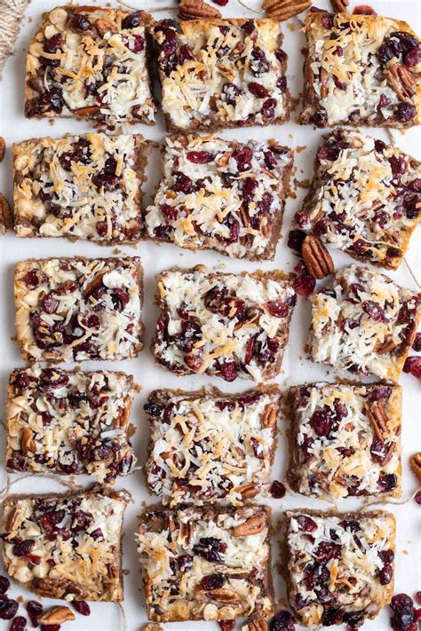 7 Layer Cranberry Chocolate Magic Bars Yellow Bliss Road