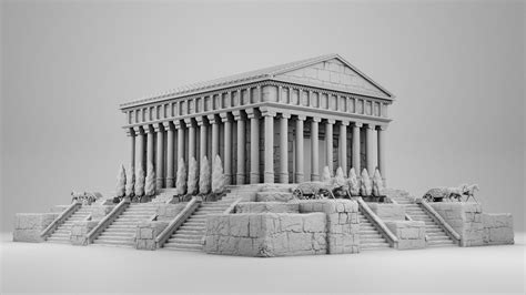 An Ancient Greek Palace 3d Model 3d Printable Cgtrader