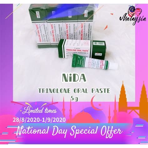 New Promo Ready Stock NIDA Trinolone Oral Paste Relief For Mouth