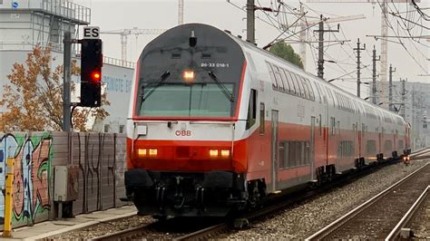 Ein ÖBB CityJet Dosto bei der Einfahrt in Wien Traisengasse Tobias