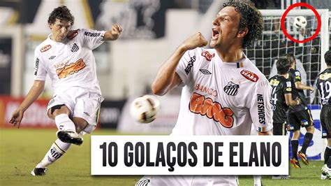 Top 10 Gols De ELANO Pelo SANTOS YouTube