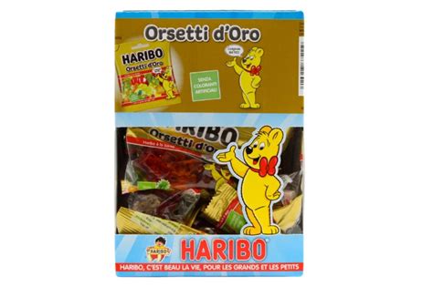 Mini Buste Orsetti Doro Gommosi Lucidi Alla Frutta Pz 30 X 40g Haribo