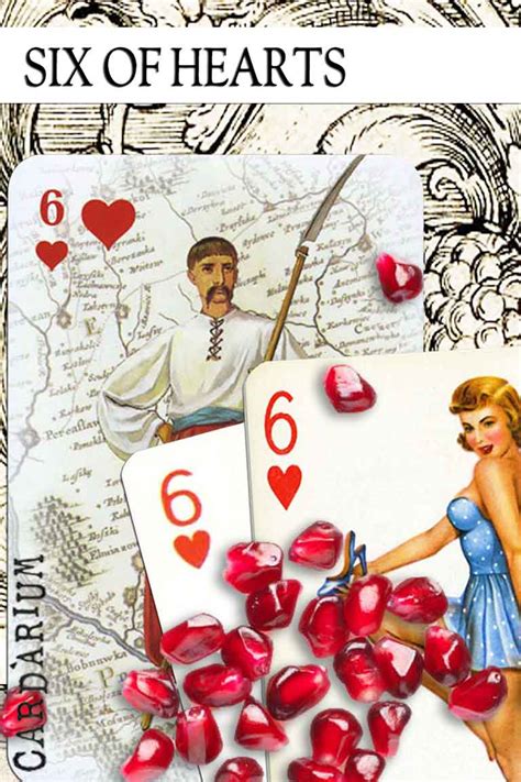 6 Of Hearts Meaning In Cartomancy And Tarot ⚜️ Cardarium ⚜️