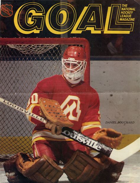 Dan Bouchard On The Cover Of Goal Hockey Pictures Goalie Mask Good