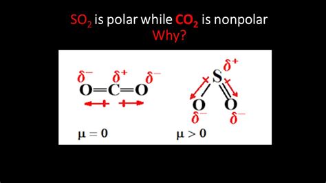 So2 Is Polar While Co2 Is Nonpolar Why Youtube