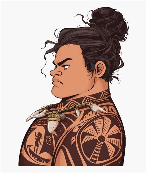 Moana Drawing Maui - Maui Moana Art, HD Png Download , Transparent Png ...