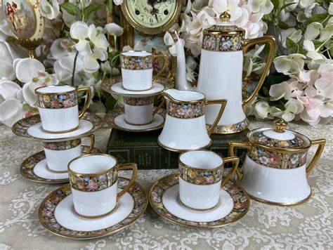 vintage miniature noritake coffee set etsy