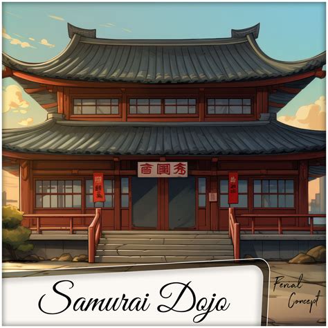 Artstation 🔹240 Samurai Dojo Cartoon Concept Exterior Reference