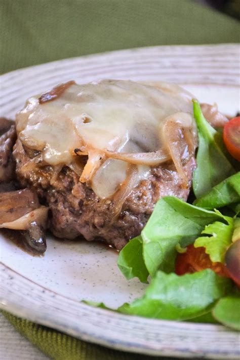 Hamburger Steaks With Mushrooms And Onions Grumpys Honeybunch