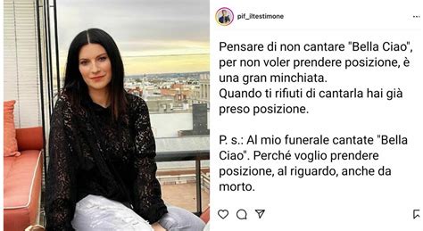 Laura Pausini E Il Caso Bella Ciao Pif La Boccia Ha Detto Una Mi