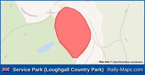 Service Park (Loughgall Country Park) stage map | Loughgall Stages Rally 2021 🌍 | Rally-Maps.com