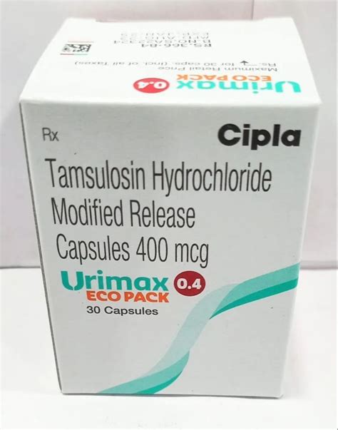 Urimax Mg Tablet Tamsulosin Hydrochloride Modified Release