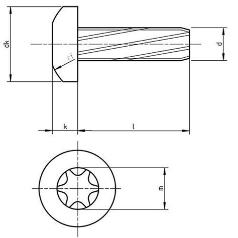 DIN 7516 ATX Self Tapping Thread Cutting Screw With TORX Form A