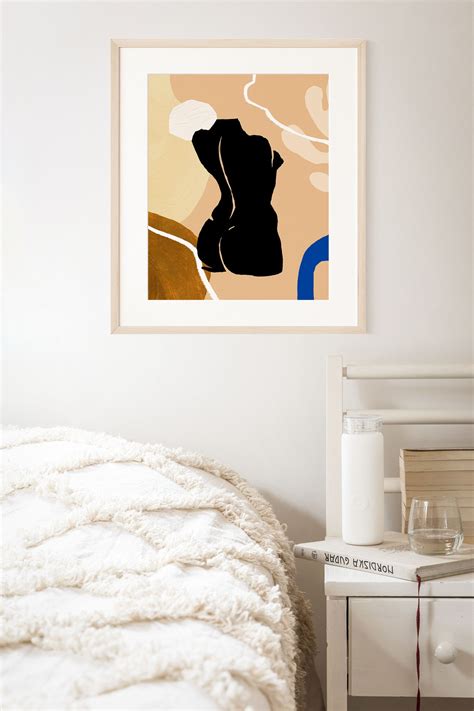 Nude Abstract Art Abstract Wall Art Black Woman Art Drawing Etsy