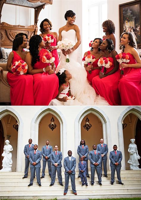 Champagne and Red Wedding at Chateau Cocomar by Civic Photos | Houston ...