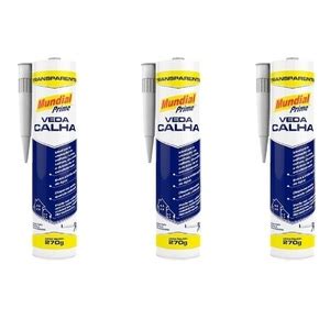 Veda Calha Alumínio 300ml 270g Mundial Prime Kit 3 Unid Leroy Merlin