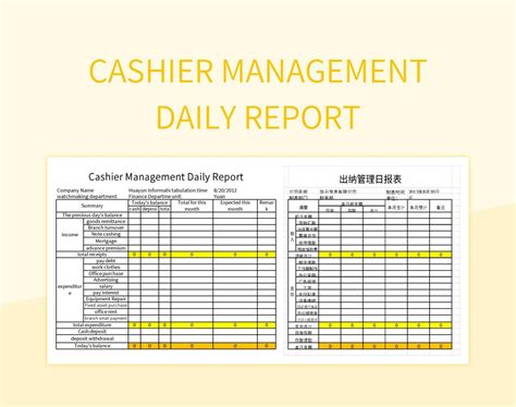 Free Management Daily Report Templates For Google Sheets And Microsoft