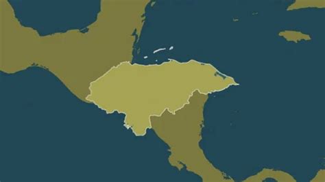 Honduras Map Extract Border Pattern Stock Video Pond5