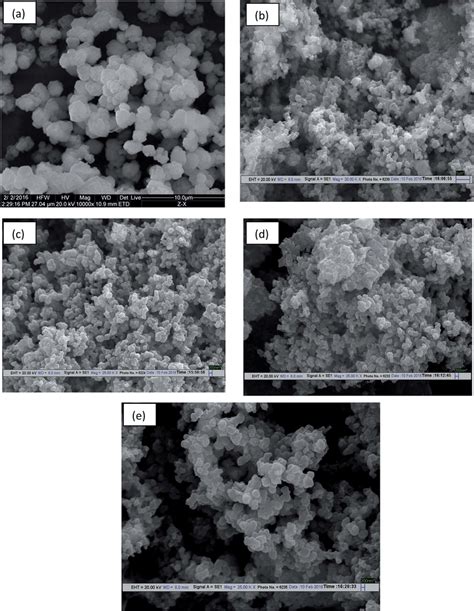 Sem Micrographs Of A Zeolite Na X B Na Xppy C H Xppy D