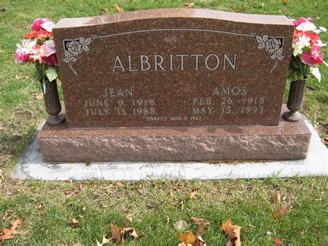 Amos Arthur Albritton 1918 1993 Find A Grave Memorial