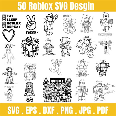 Roblox Font SVG Bundle 2 Styles Roblox Svg Alphabet Symbols