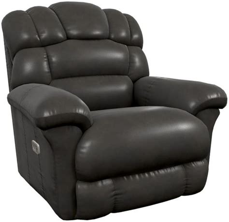 La Z Boy® Randell Dark Chocolate Power Rocking Recliner With Headrest Evans Furniture