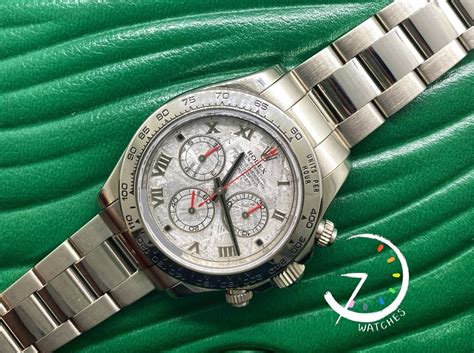 Lnib Rolex Daytona Meteorite Full White Gold Allwatchmarket