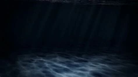 Dark underwater scene. Looped animation. | Stock Video | Pond5