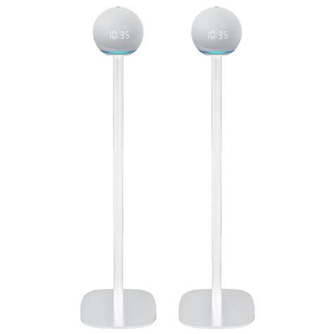 Vebos Floor Stand Amazon Echo 4th Gen White Set The Floor Stand For Amazon Echo 4th Gen