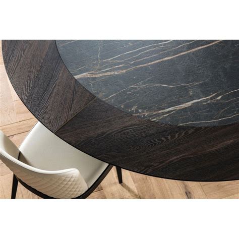 Skorpio Ker Wood Round De Cattelan Italia Mesas De Comedor